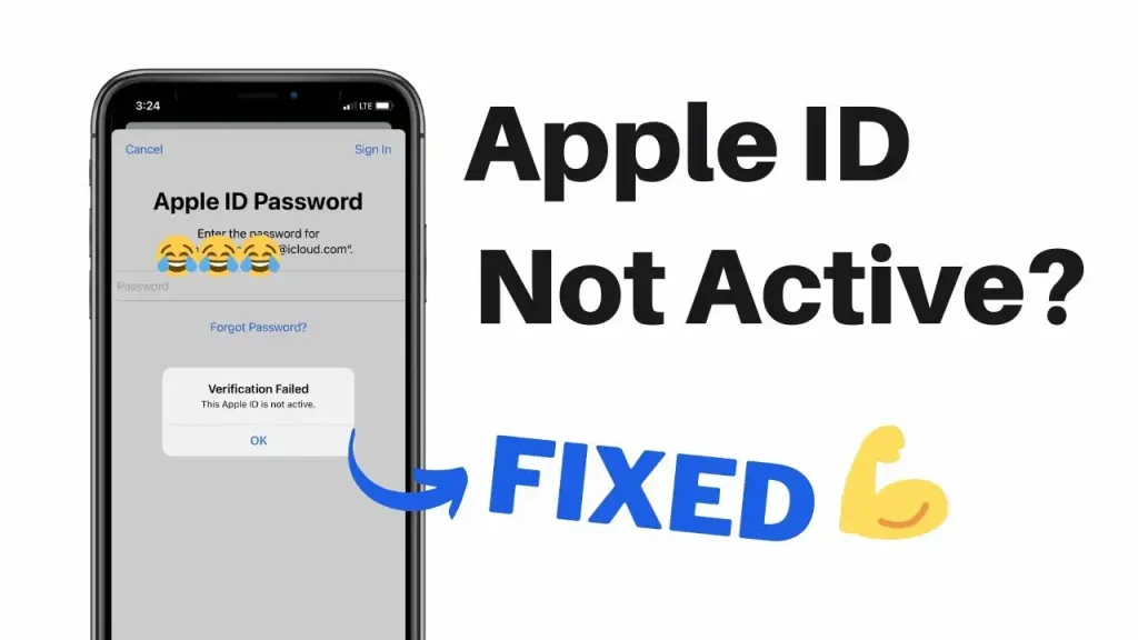 ارور This Apple Id Is Not Active