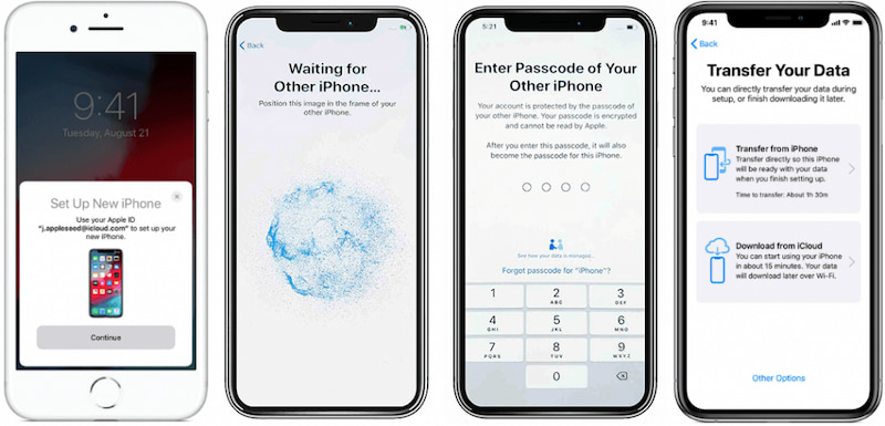 انتقال اطلاعات Apple ID