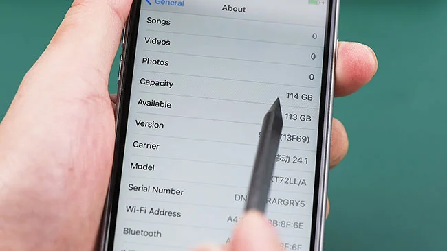 حافظه داخلی و حافظه آیکلود آیفون