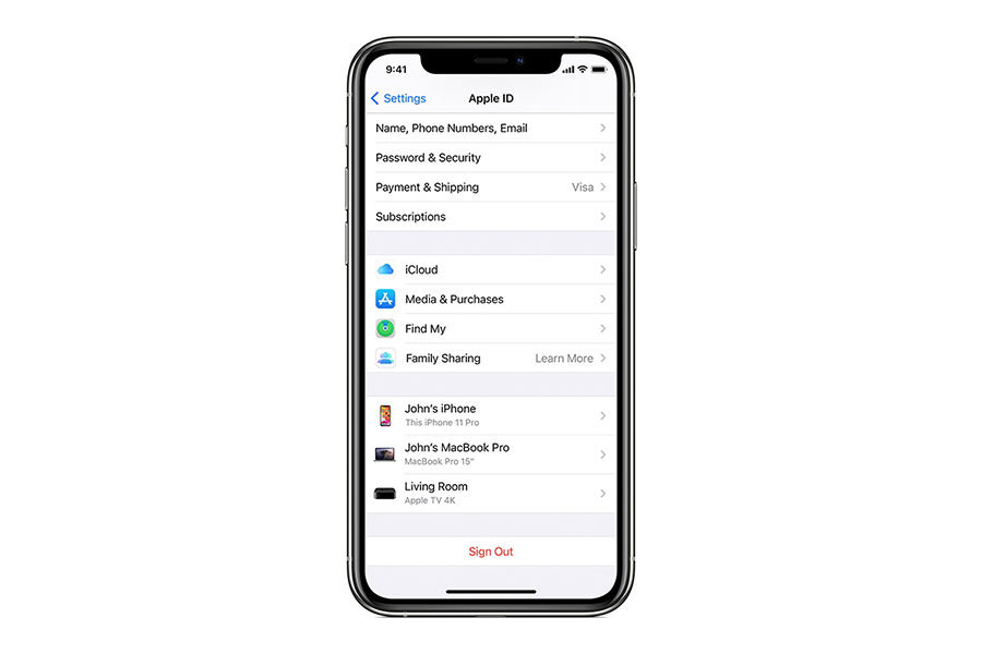 خارج کردن اپل آیدی از آیکلود