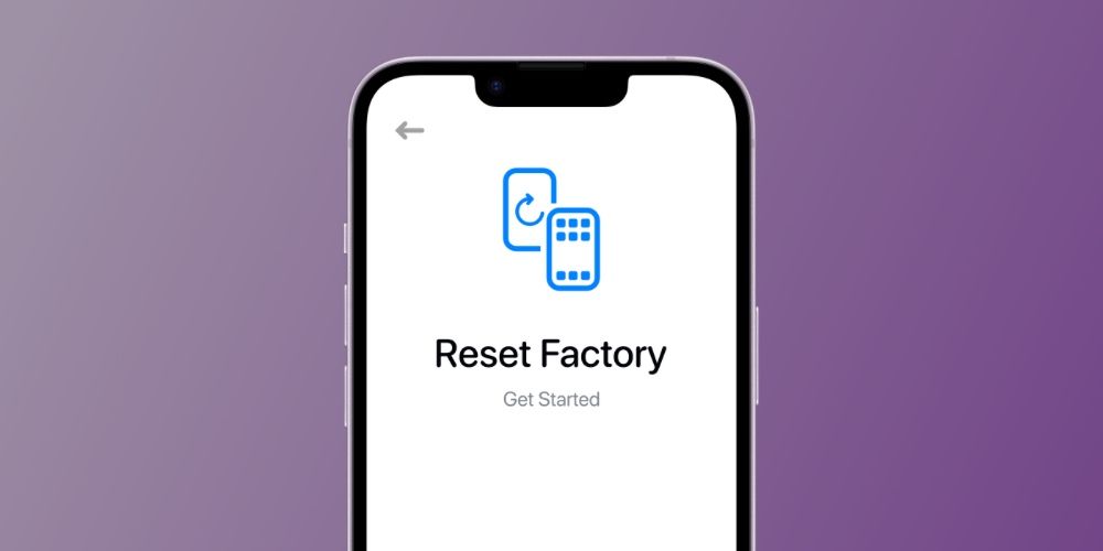 ریست فکتوری آیفون